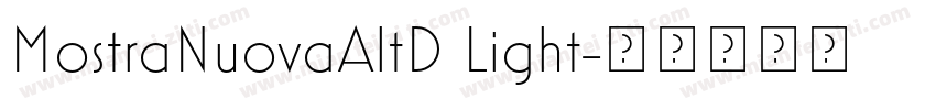 MostraNuovaAltD Light字体转换